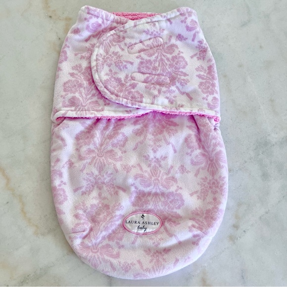 Laura Ashley Other 425 Laura Ashley Baby Swaddle Sack Pink Paisley